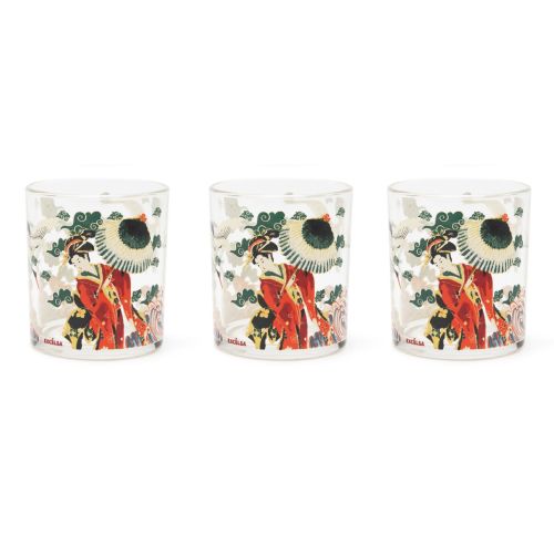 Bicchieri acqua, 3 pezzi, stile orientale