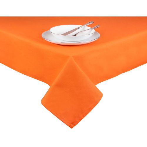 Tovaglia rettangolare, 100% cotone, arancione, 140x180 cm
