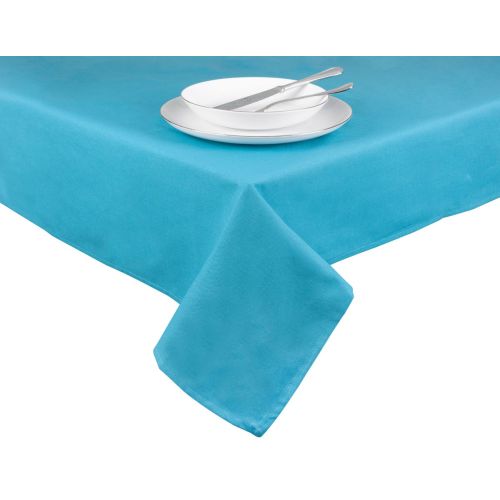 Tovaglia rettangolare, 100% cotone, azzurro, 140x180 cm