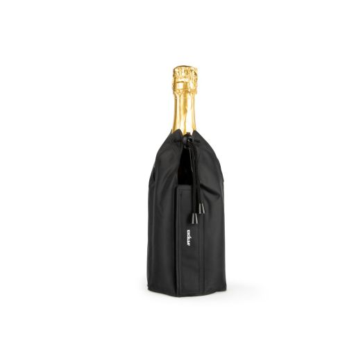Copribottiglia refrigerato, a cappuccio, colore nero