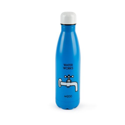 Bottiglia termica, monopoly, azzurra, 500 ml