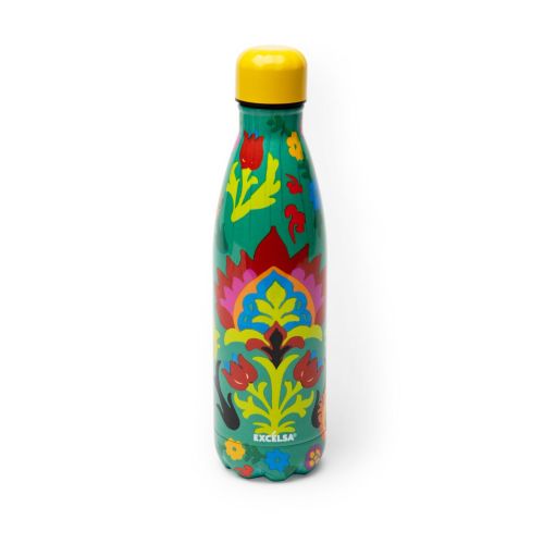 Bottiglia termica, fantasia new delhi, multicolore, 500 ml
