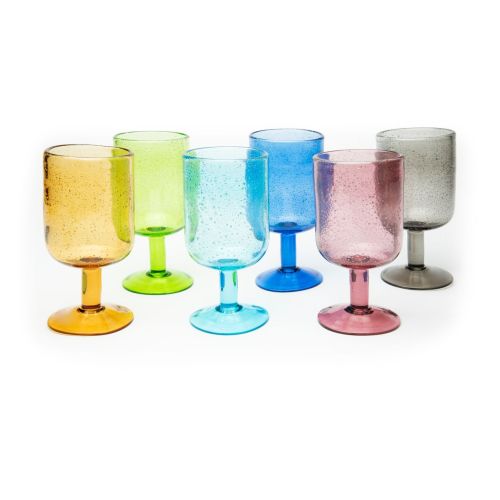 Calici, multicolore, vetro colorato in pasta, bubble
