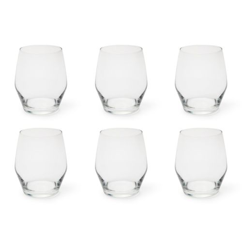 Bicchieri acqua, 6 pezzi, vetro trasparente