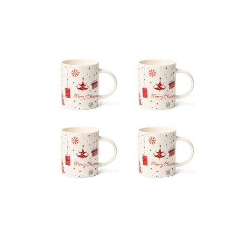 Tazze tipo mug, 4 pezzi, natalizie