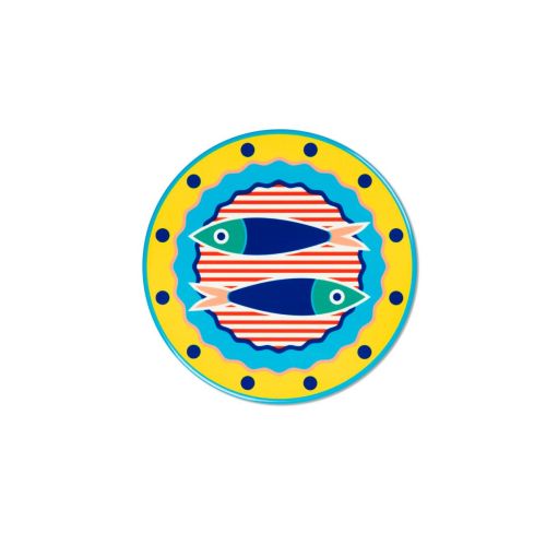Sottopentola, 1 pezzo, ceramica, stile marinaro