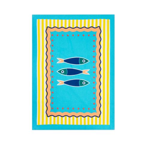 Canovaccio, 100% cotone, stile marinaro, 50x70 cm