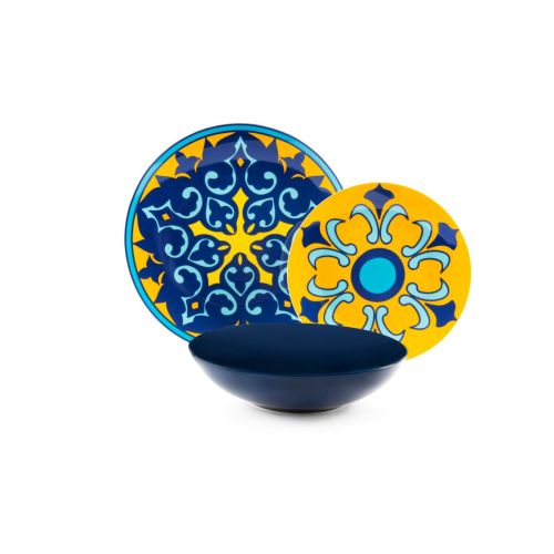 Servizio piatti, porcellana/stoneware, stile arabo
