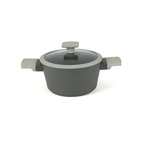 Casseruola con manici, antiaderente, con coperchio, 24 cm