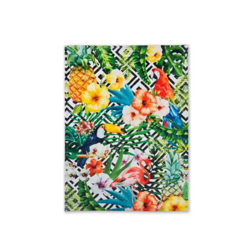 Canovaccio, 100% cotone, tropicale, 50x70 cm