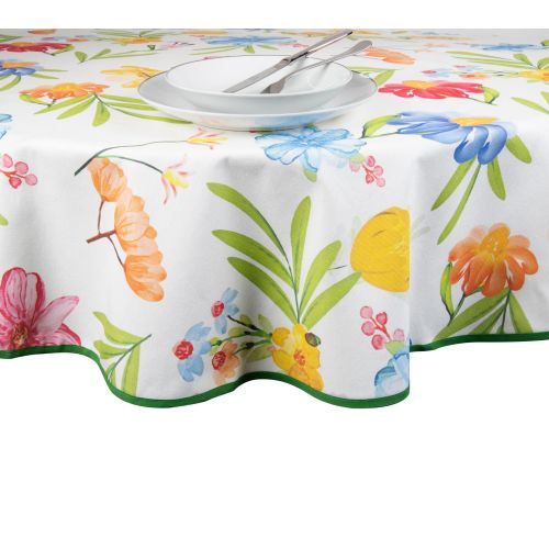 Tovaglia, primaverile, floreale, tonda, 140 cm