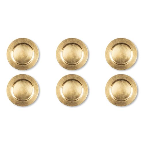 Sottopiatti, 6 pezzi, colore oro