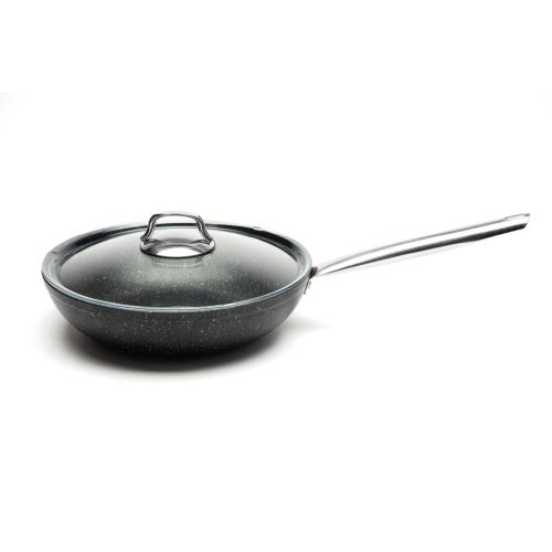 Padella wok antiaderente, alluminio forgiato, 28 cm