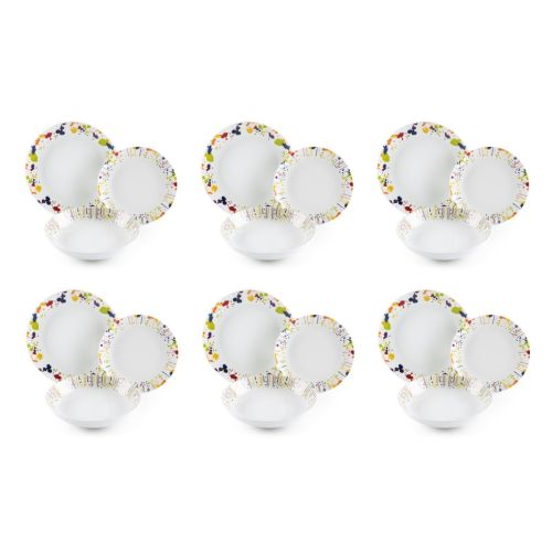 Servizio piatti, multicolore, porcellana, 18 pezzi