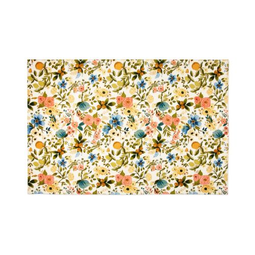 Tappeto arredo, floreale, multicolore, 165x110 cm