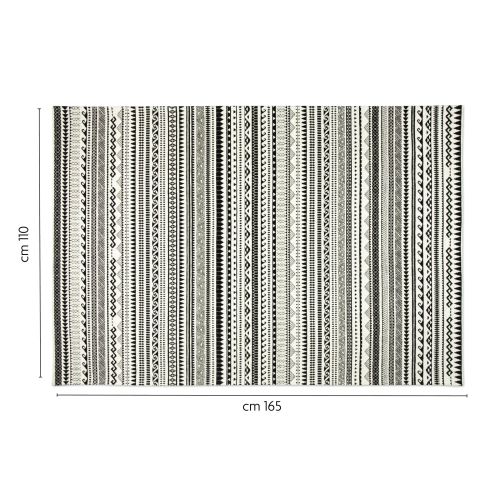 Tappeto arredo, stile etnico, multicolore, 165x110 cm