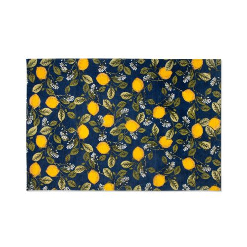 Tappeto arredo, con limoni, multicolore, 165x110 cm
