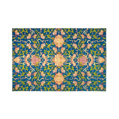 Tappeto arredo, stile orientale, multicolore, 165x110 cm