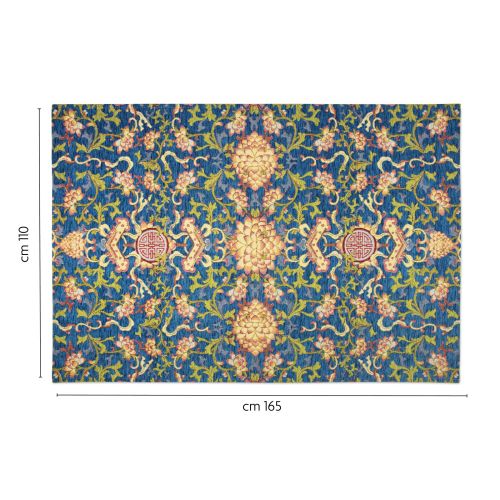 Tappeto arredo, stile orientale, multicolore, 165x110 cm