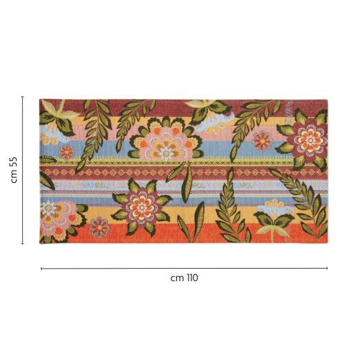 Passatoia da cucina, fiori, 55x110 cm