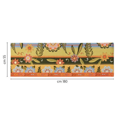 Passatoia da cucina, fiori, 55x180 cm