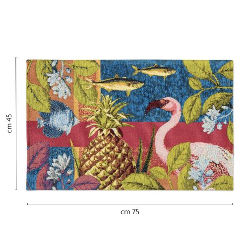 Tappeto da cucina, animali e fauna, 45x75 cm