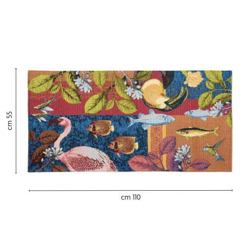 Passatoia da cucina, animali e fauna, 55x110 cm