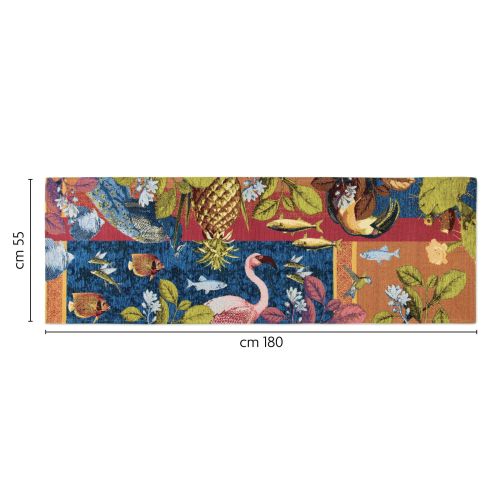 Passatoia da cucina, animali e fauna, 55x180 cm