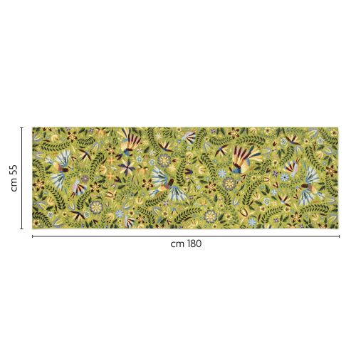 Passatoia da cucina, fantasia fiori messicani, 55x180 cm