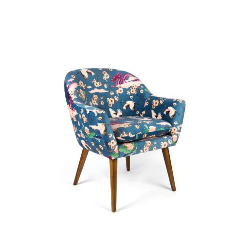 Poltrona, stile orientale, multicolore
