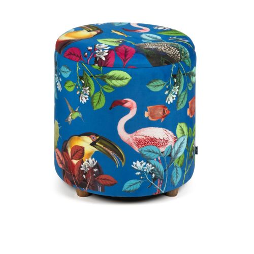 Pouf con contenitore, imbottito, rhapsody