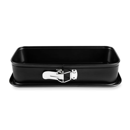 Teglia rettangolare apribile, acciaio, 30x11 cm