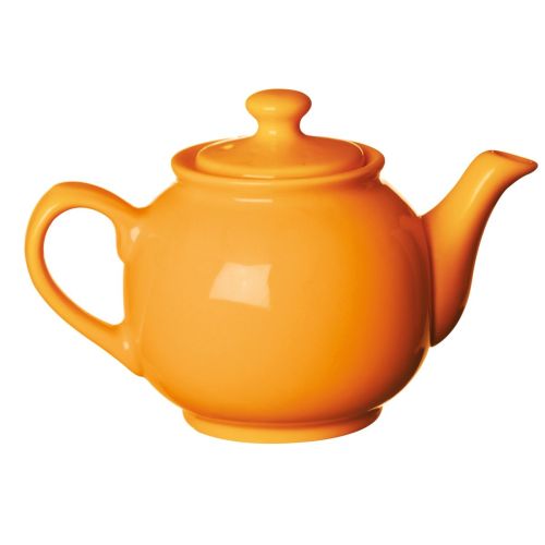 Teiera, arancione, porcellana