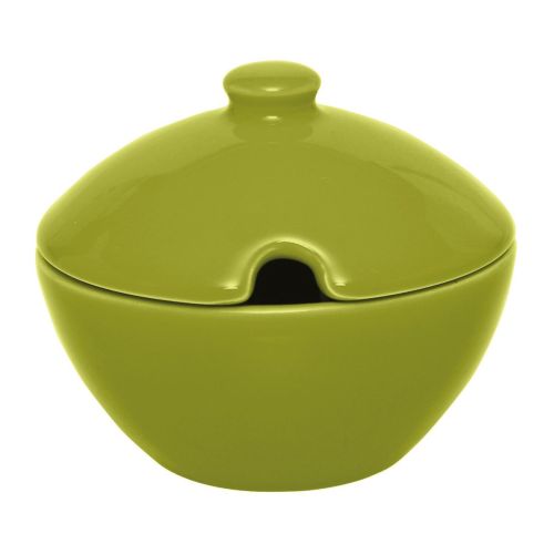 Formaggiera/zuccheriera, verde, porcellana