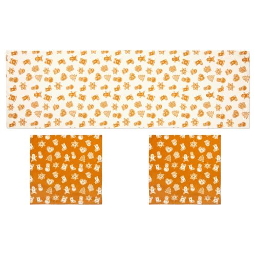 Set runner e due tovaglioli, natalizi