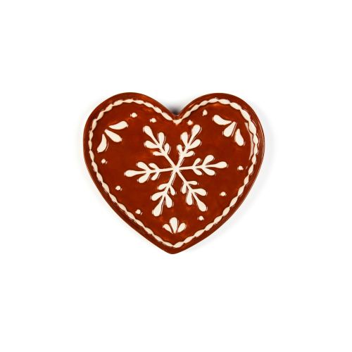 Piatto a servire, cuore, ceramica