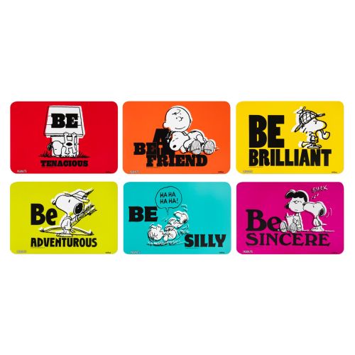 6 tovagliette, rettangolari, peanuts