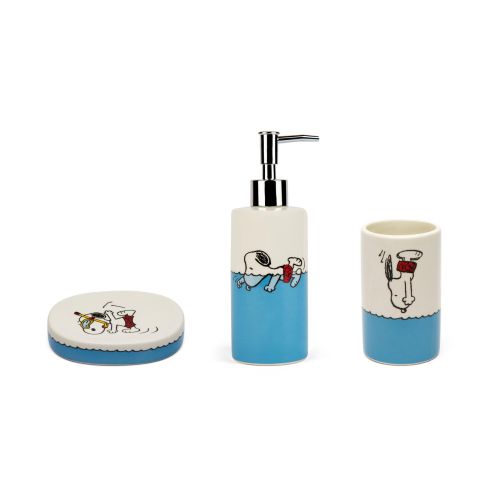 Accessori bagno in set, 3 pezzi, peanuts