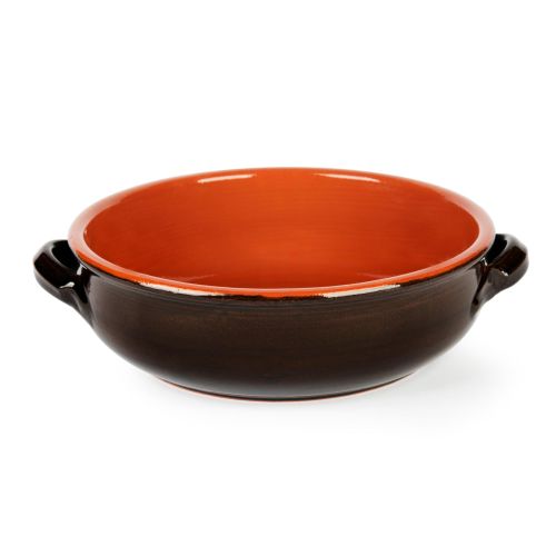 Casseruola, in terracotta, 2 manici, 30 cm