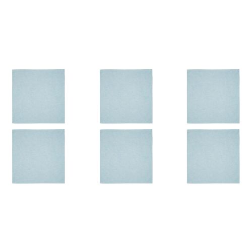Tovaglioli, 6 pezzi, azzurro pastello, 40x40 cm