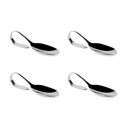 Cucchiai aperitivo, 4 pezzi, acciaio inox