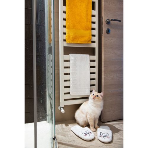 Asciugamano ospite, 100% cotone, giallo, 40x60 cm