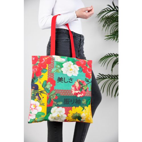 Shopper, 100% cotone, 41,5x41,5 cm, stile giapponese