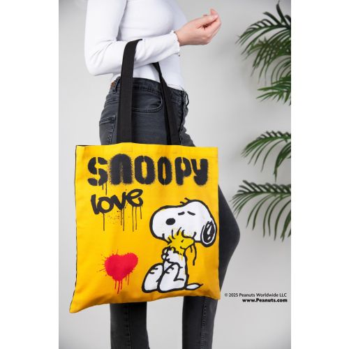 Shopper, 100% cotone, 41,5x41,5 cm, peanuts