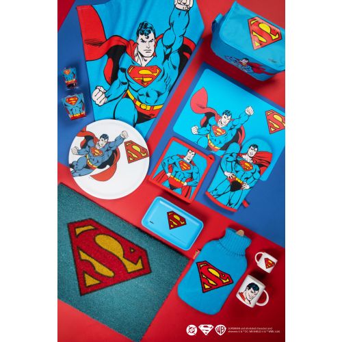 Zerbino superman, cocco, azzurro, 60x40 cm