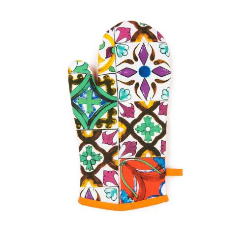 Guanto forno, stile portoghese, 32x18 cm