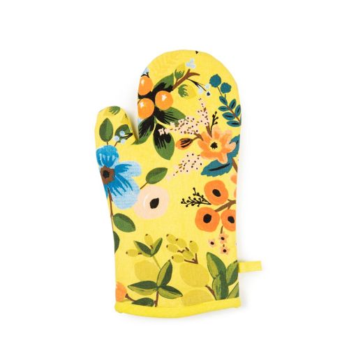 Guanto forno, stile floreale, 32x18 cm