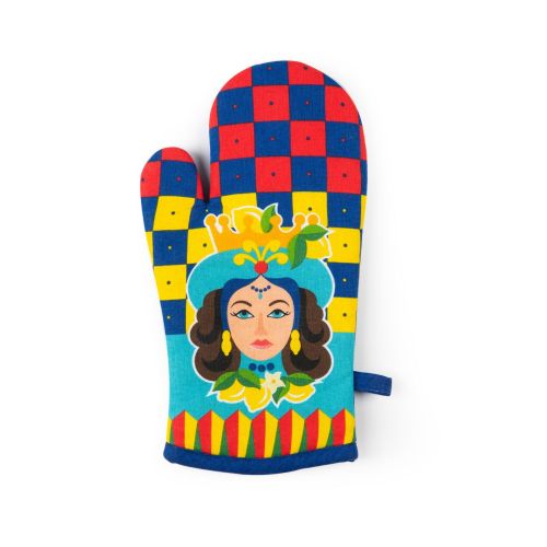 Guanto forno, stile siciliano, 32x18 cm