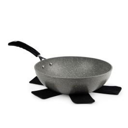 Excelsa Forn Ok Set Pentole 8 Pezzi In Alluminio Forgiato, Rivestimento Antiaderente Effetto Pietra, Adatte A Induzione, Con Coperchi E Salva Padella - 5