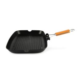 Bistecchiera Antiaderente Etnea 28cm Moneta - Alluminio Nero Made in Italy